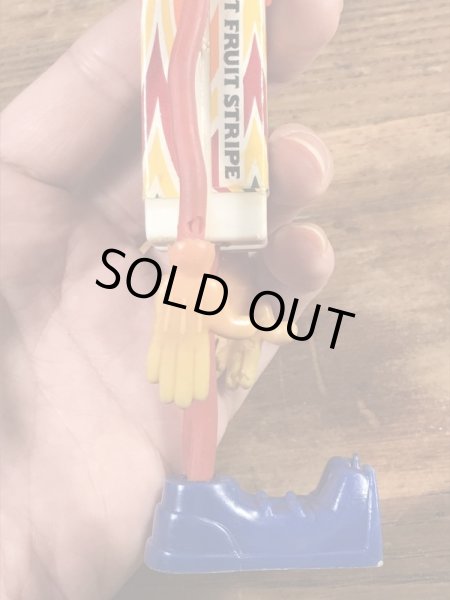 Mr. Fruit Stripe　ヴィンテージ　Funny Bend　企業キャラクター　ベンダブルフィギュア　60’s