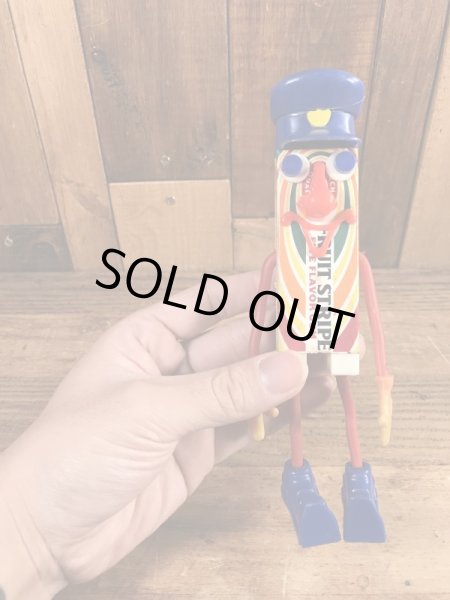 Mr. Fruit Stripe　ヴィンテージ　Funny Bend　企業キャラクター　ベンダブルフィギュア　60’s