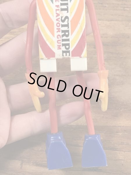 Mr. Fruit Stripe　ヴィンテージ　Funny Bend　企業キャラクター　ベンダブルフィギュア　60’s