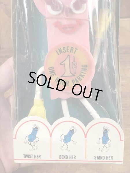 Miss Meter Maid　ヴィンテージ　Funny Bend　企業キャラクター　ベンダブルフィギュア　60’s