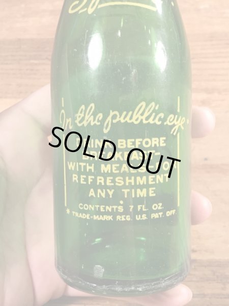 Squirt　ヴィンテージ　ガラスボトル　アドバタイジング　企業物　40’s