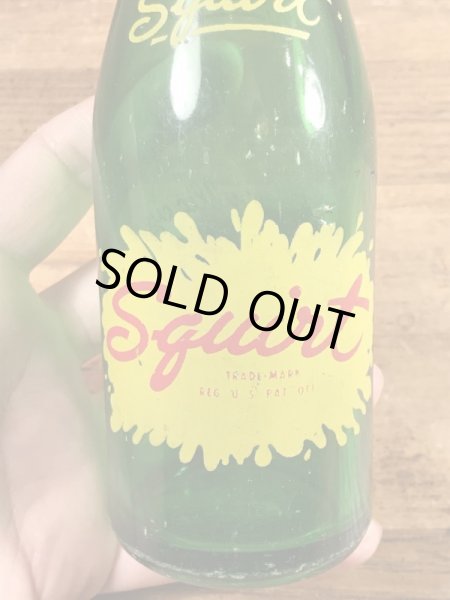 Squirt　ヴィンテージ　ガラスボトル　アドバタイジング　企業物　40’s