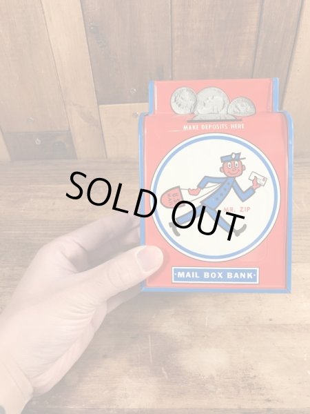 Mr. Zip　ヴィンテージ　貯金箱　企業キャラクター　ノベルティ　60’s