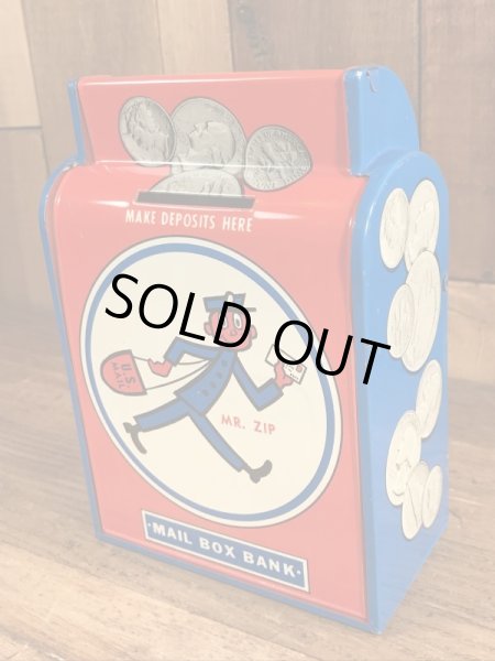 Mr. Zip　ヴィンテージ　貯金箱　企業キャラクター　ノベルティ　60’s