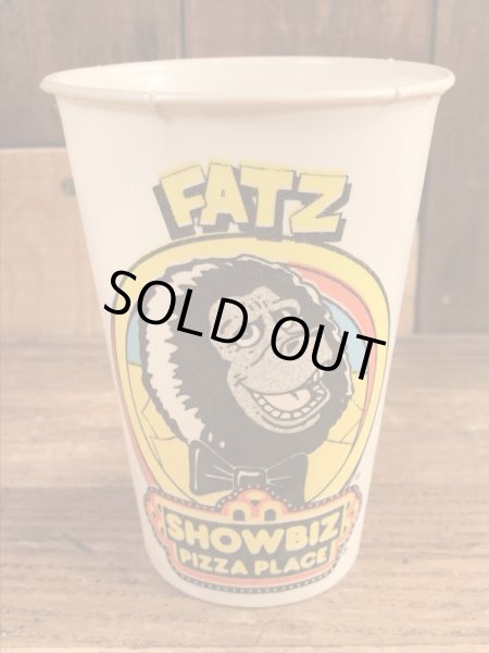 ショービズピザ　ビンテージ　ペーパーカップ　アドバタイジングキャラクター　企業物　70年代