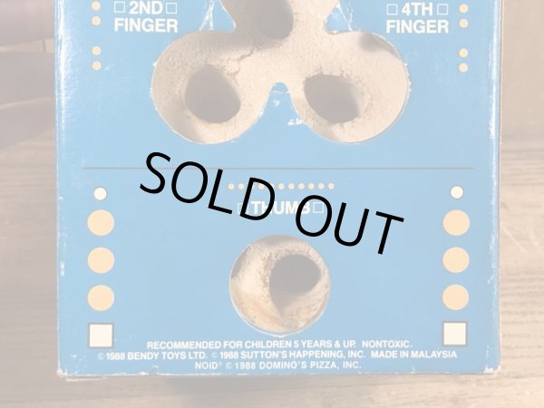 ドミノピザ　ビンテージ　フィンガーパペット　アドバタイジングキャラクター　企業物　80年代