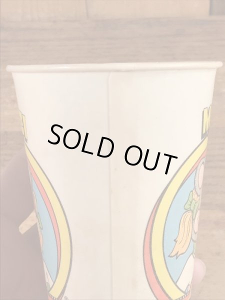 ショービズピザ　ビンテージ　紙コップ　アドバタイジングキャラクター　企業物　70年代