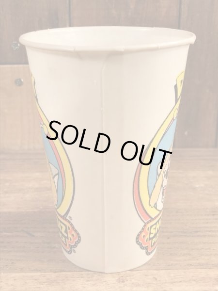 Show Biz Pizza　ヴィンテージ　ペーパーカップ　企業キャラクター　アドバタイジング　70’s