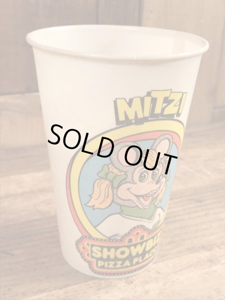 ショービズピザ　ビンテージ　紙コップ　アドバタイジングキャラクター　企業物　70年代