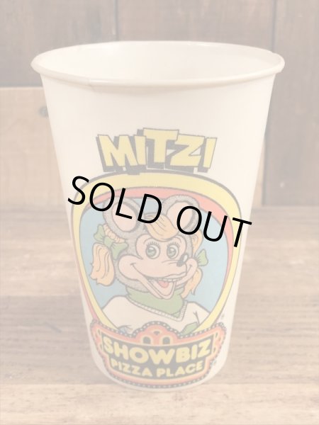 ショービズピザ　ビンテージ　紙コップ　アドバタイジングキャラクター　企業物　70年代