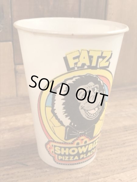 ショービズピザ　ビンテージ　ペーパーカップ　アドバタイジングキャラクター　企業物　70年代