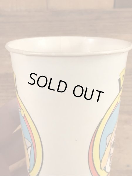 ショービズピザ　ビンテージ　紙コップ　アドバタイジングキャラクター　企業物　70年代