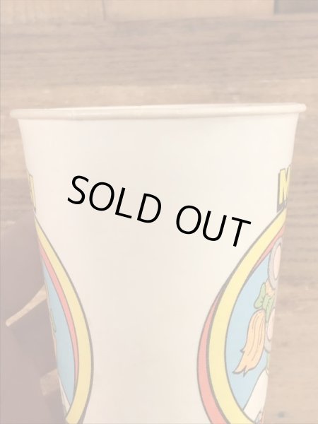 ショービズピザ　ビンテージ　紙コップ　アドバタイジングキャラクター　企業物　70年代