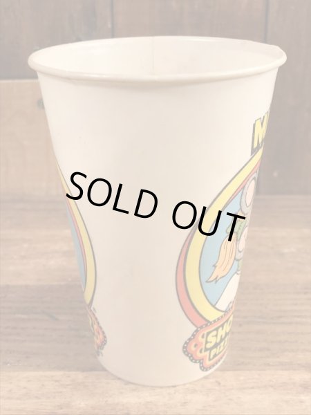 Show Biz Pizza　ヴィンテージ　ペーパーカップ　企業キャラクター　アドバタイジング　70’s