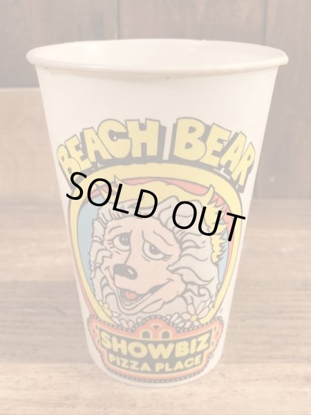 ショービズピザ　ビンテージ　ペーパーカップ　アドバタイジングキャラクター　企業物　70年代