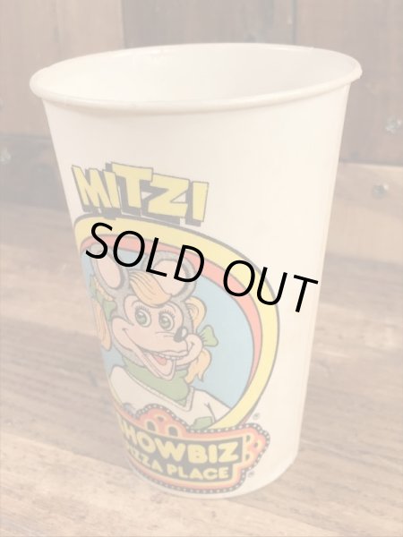 Show Biz Pizza　ヴィンテージ　ペーパーカップ　企業キャラクター　アドバタイジング　70’s