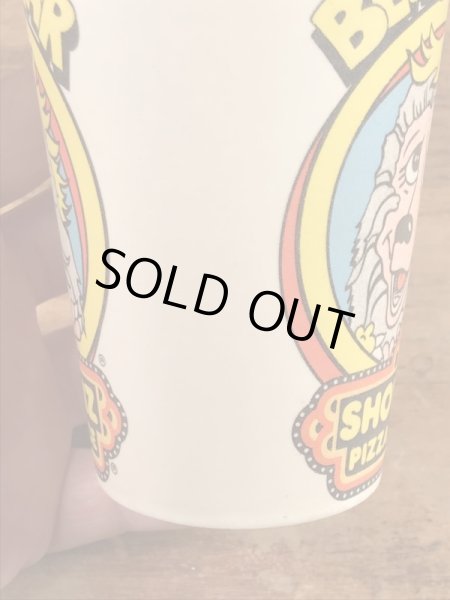 Show Biz Pizza　ヴィンテージ　紙コップ　企業キャラクター　アドバタイジング　70’s