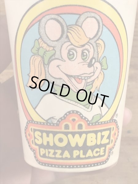 Show Biz Pizza　ヴィンテージ　ペーパーカップ　企業キャラクター　アドバタイジング　70’s