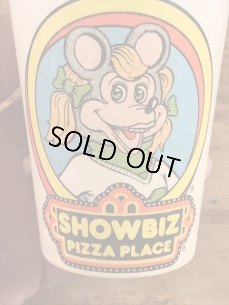 Show Biz Pizza　ヴィンテージ　ペーパーカップ　企業キャラクター　アドバタイジング　70’s