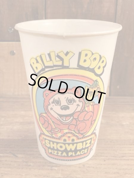 ショービズピザ　ビンテージ　ペーパーカップ　アドバタイジングキャラクター　企業物　70年代
