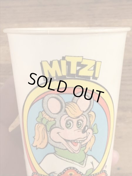 ショービズピザ　ビンテージ　紙コップ　アドバタイジングキャラクター　企業物　70年代