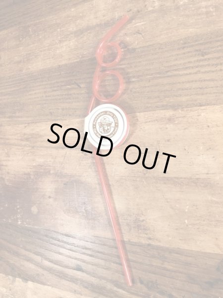 スモーキーザベア　ヴィンテージ　ストロー　企業キャラクター　ノベルティ　90’s~