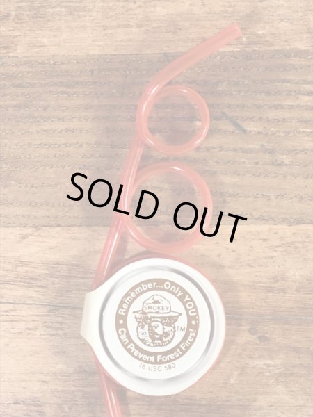 スモーキーベア　ビンテージ　ストロー　アドバタイジングキャラクター　企業物　90年代~