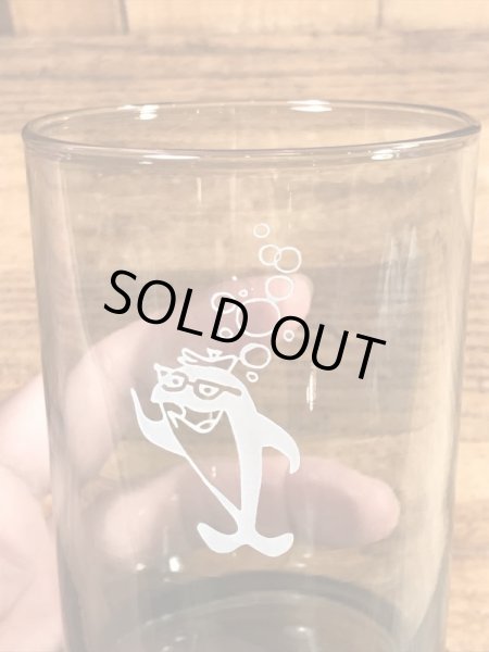 チャーリーツナ　ビンテージ　グラス　アドバタイジングキャラクター　企業物　70年代