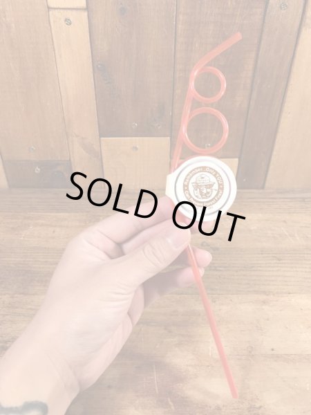 スモーキーザベア　ヴィンテージ　ストロー　企業キャラクター　ノベルティ　90’s~