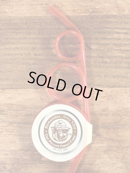 スモーキーベア　ビンテージ　ストロー　アドバタイジングキャラクター　企業物　90年代~