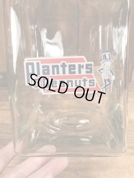 ミスターピーナッツ　ビンテージ　ガラスジャー　アドバタイジングキャラクター　企業物　~40年代