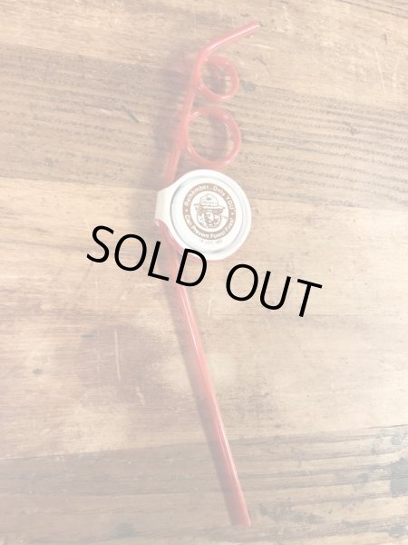 スモーキーベア　ビンテージ　ストロー　アドバタイジングキャラクター　企業物　90年代~