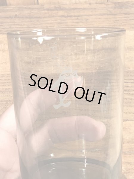 チャーリーツナ　ビンテージ　グラス　アドバタイジングキャラクター　企業物　70年代