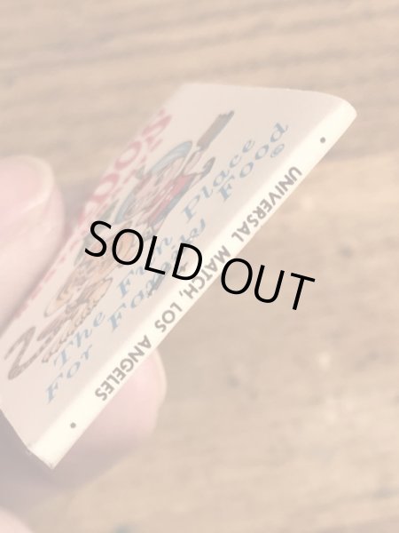 Sambo's ヴィンテージ マッチブック 企業キャラクター サンボタイガー 50~60’s