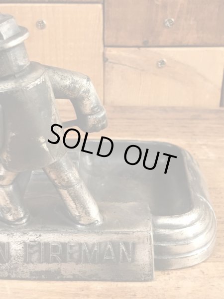 アイアンファイヤーマン　ビンテージ　アシュトレイ　アドバタイジングキャラクター　企業物　40年代