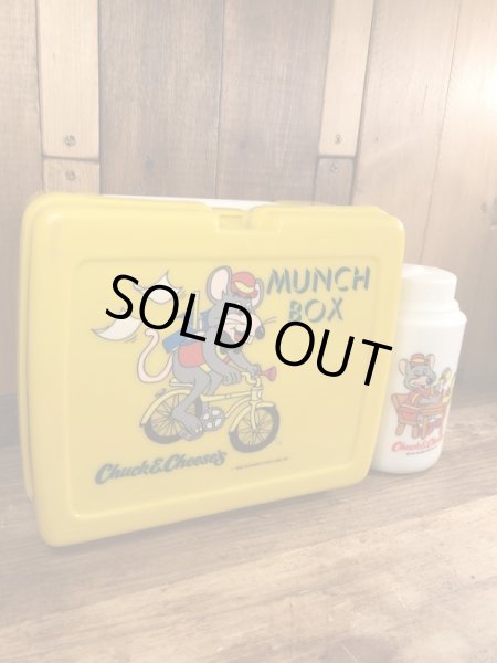 チャッキーチーズ　ビンテージ　ランチボックス　アドバタイジングキャラクター　企業物　80年代