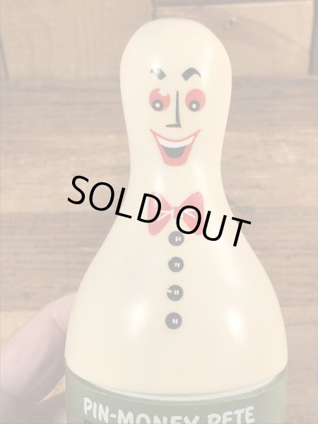 Pin-Money Pete　ヴィンテージ　貯金箱　企業キャラクター　ボーリング　70’s