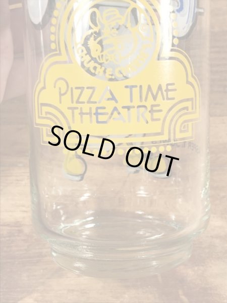 Chuck E Cheese's　ヴィンテージ　ガラスコップ　企業キャラクター　Jasper T. Jowls　80’s