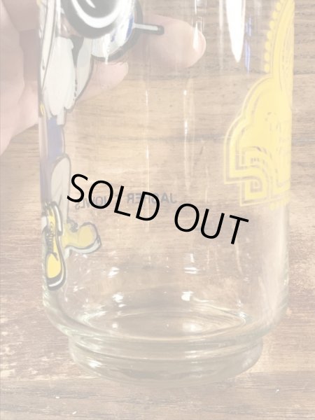 Chuck E Cheese's　ヴィンテージ　ガラスコップ　企業キャラクター　Jasper T. Jowls　80’s