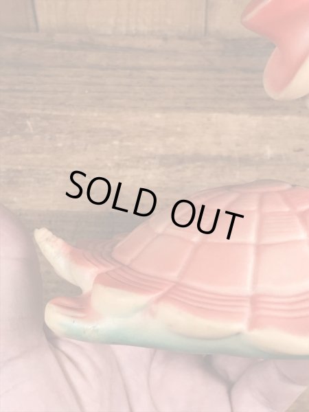 サンラバー　ビンテージ　スクイーズトイ　カメ　50年代