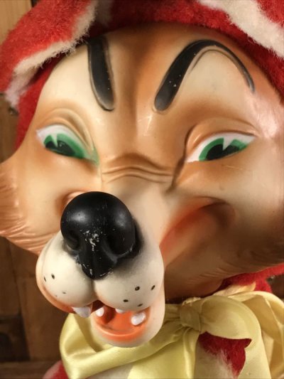 画像1: Big Bad Wolf Rubber Face Doll　オオカミ　ビンテージ　ラバーフェイスドール　ぬいぐるみ　50年代