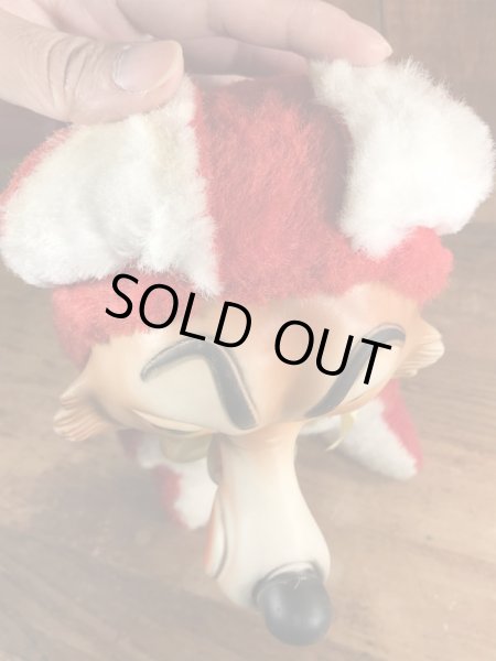 オオカミ　ビンテージ　ラバーフェイスドール　ラシュトン　50年代