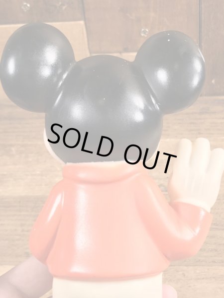 ミッキーマウス　ビンテージ　スクイーズトイ　ディズニー　70年代