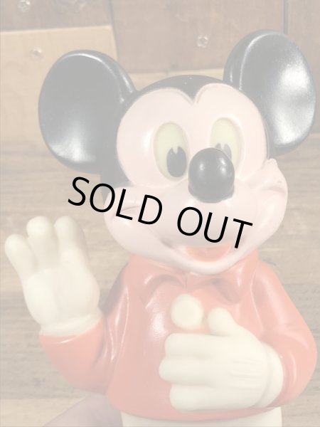 ミッキーマウス　ビンテージ　スクイーズトイ　ディズニー　70年代