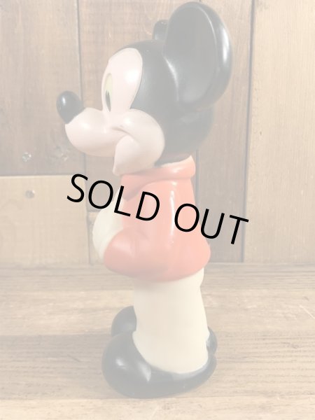 ミッキーマウス　ヴィンテージ　スクイーズフィギュア　ソフビ　70’s