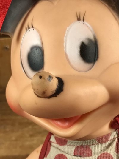 画像1: The Sun Rubber Minnie Mouse Squeeze Doll　ミニーマウス　ビンテージ　ラバードール　ウォルトディズニー　50年代