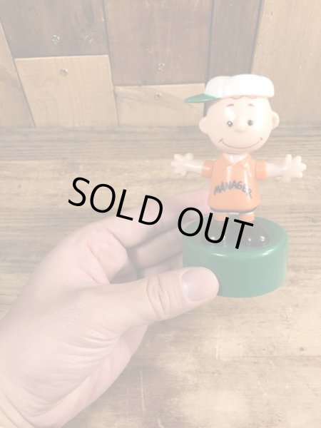 チャーリーブラウン　ヴィンテージ　プッシュパペットトイ　スヌーピー　70’s