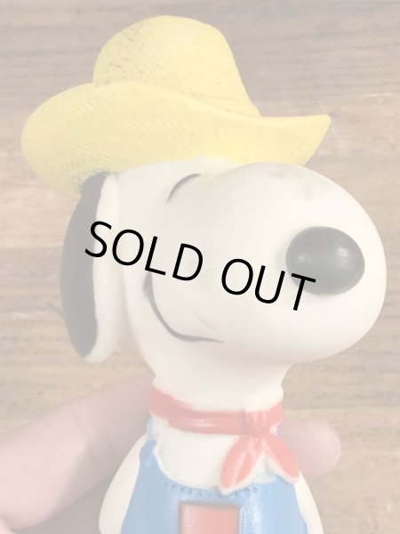 スヌーピー　ビンテージ　スクイーズドール　ピーナッツ　80年代