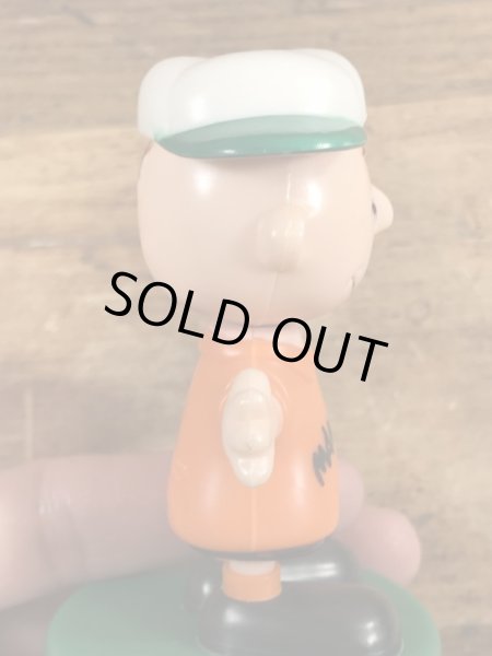 チャーリーブラウン　ビンテージ　プッシュパペット　スヌーピー　70年代