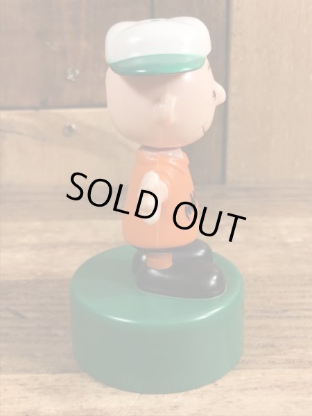 チャーリーブラウン　ビンテージ　プッシュパペット　スヌーピー　70年代